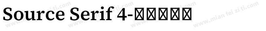 Source Serif 4字体转换